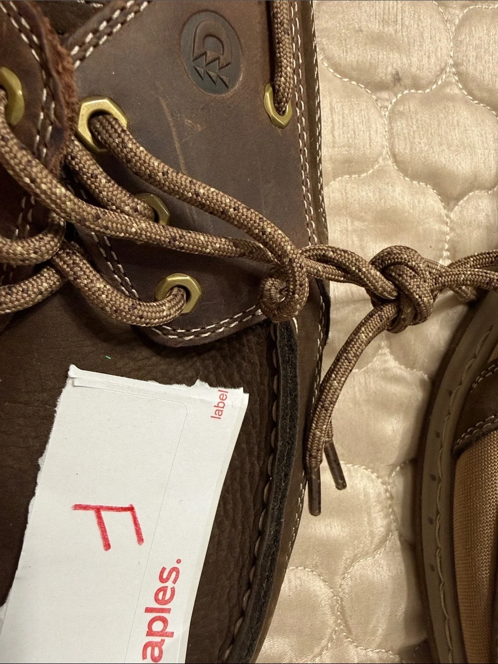Dunham Men's Two-Tone Brown Leather Boat Shoes